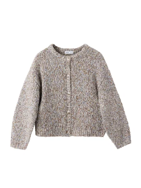 MANGO KIDS Geacă tricotată LU crem / deschis / ciocolatiu albastru