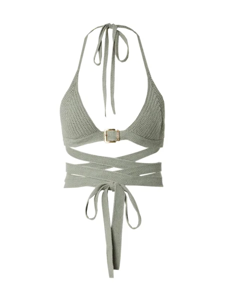 Hoermanseder x About You Top brodat Betty auriu / închis verde