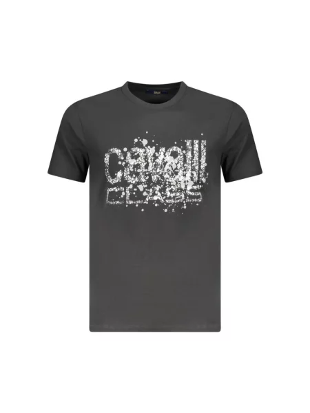 Koszulka Cavalli Class z krótkim rękawem czarna