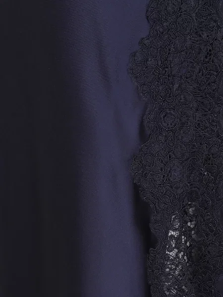 Fustă midi Alice + Olivia din satin albastru