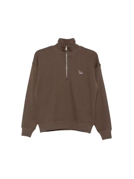 Bluza rozpinana Maison Kitsune brązowa