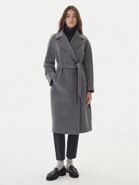 Weekend Max Mara Μάλλινο παλτό Resina γκρι