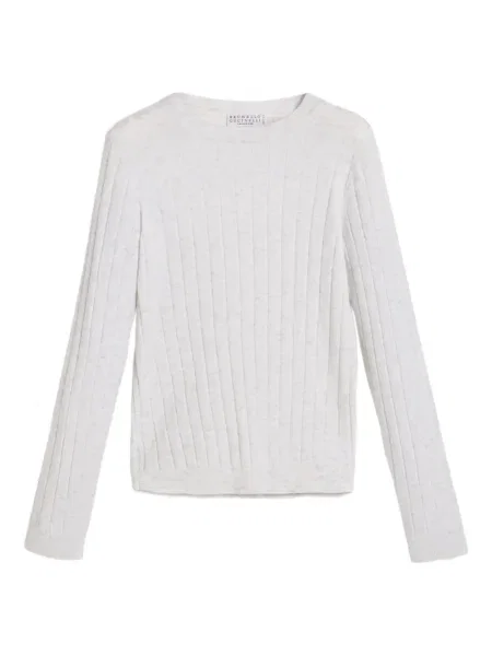 Sweter dziecięcy Brunello Cucinelli biały