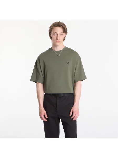 Tricou Fred Perry Back Vertical Graphic T-Shirt Green M verde