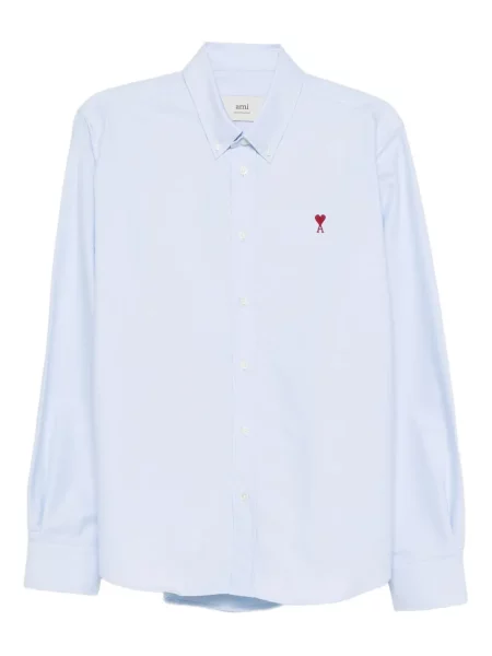 Риза Ami Paris бродирана синьо