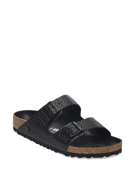 Sandale Birkenstock țesuți cu bretele negru