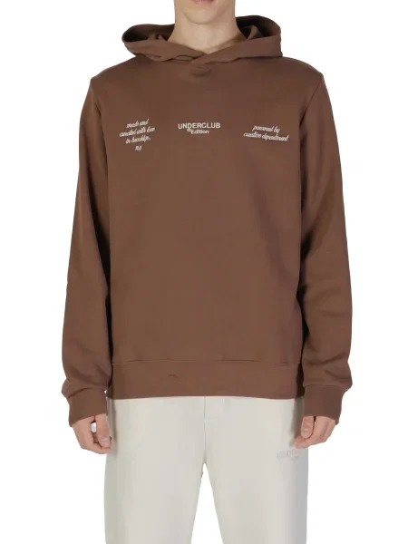 Hoodie Underclub s kapuco rjava