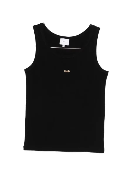 Риза Rhude бродирана черно