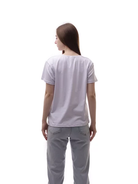 Футболка STREAM віскоза/поліестер білий