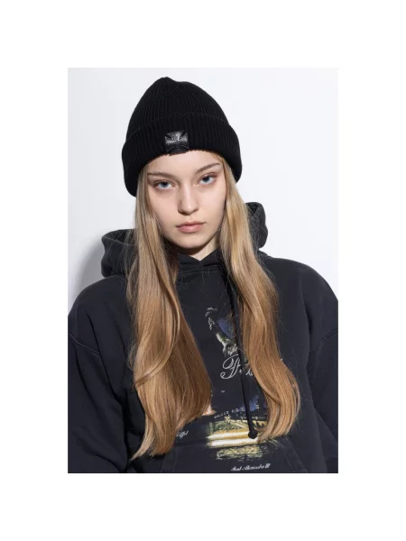 Czapka Vetements wełniana z logo czarna
