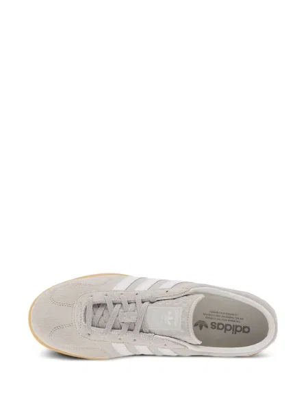 Sneakerși Adidas Gazelle din piele cu bretele albastru