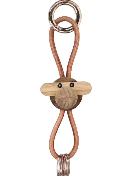 Obesek za ključe Kay Bojesen Monkey Gold 5 cm rjava