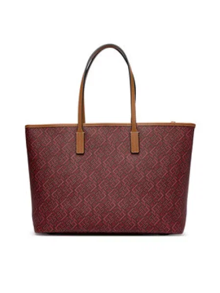 Kabelka Tommy Hilfiger Th Monoplay Tote Le Tmavo červená