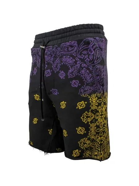 Pantaloni scurți Amiri cu imagine negru