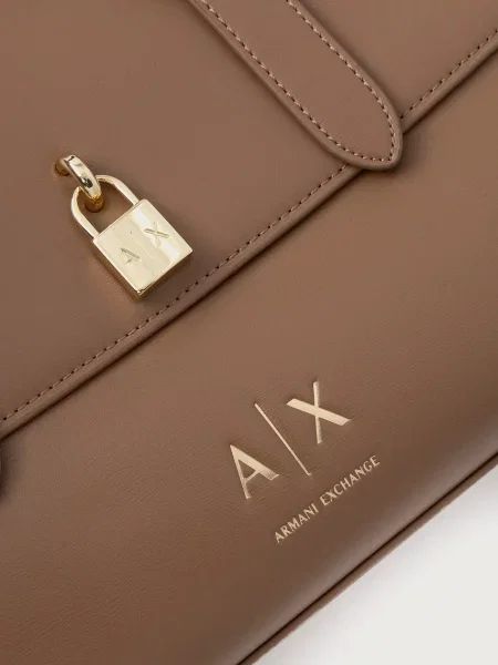 Armani Exchange Táska Világosbarna bézs