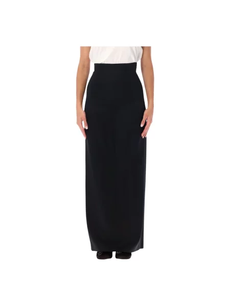 Długa spódnica maxi Maison Margiela wełniana czarna