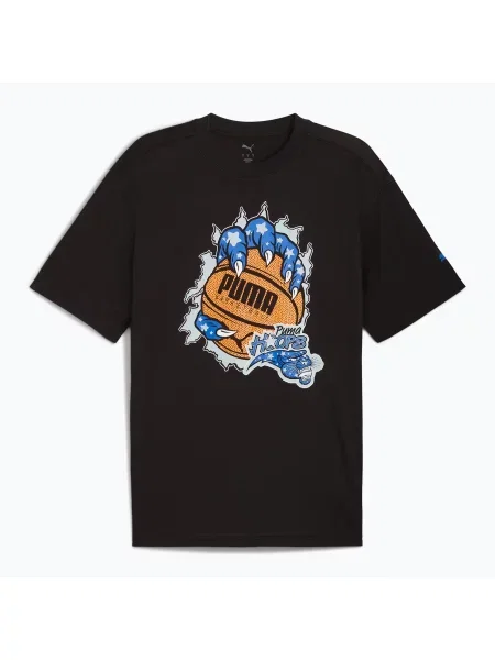 Футболка баскетбольна PUMA Hoopaverse Tee 3 puma black чорна