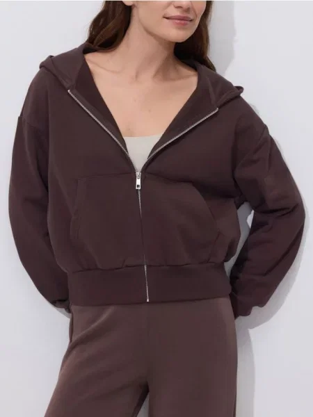 Reserved Світшот на темно коричневий