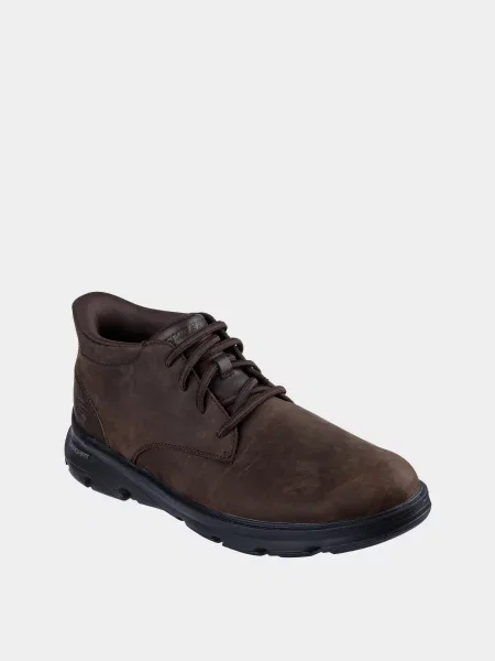 Кожаные ботинки Skechers коричневые