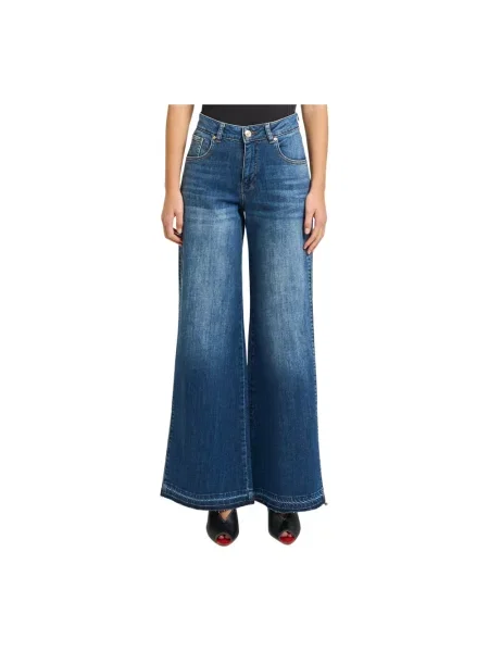 Jeansy dzwony Fracomina dzwony niebieskie