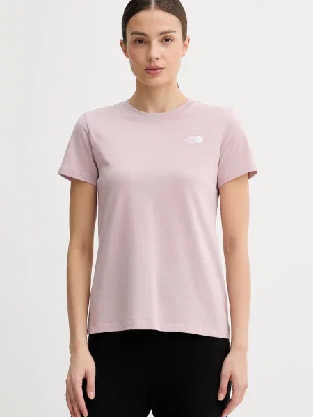The North Face t-shirt γυναικείο EVOLUTION ροζ