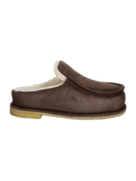JW Anderson kapcie zamszowe Mule brązowy