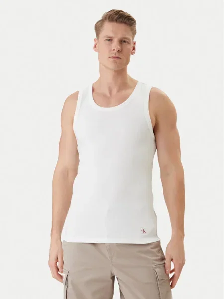 Polo Calvin Klein Jeans alb