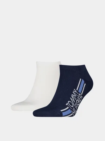 Tommy Hilfiger SNEAKER 2P LOGO STRIPE Набір шкарпеток Бавовна/поліамід синій
