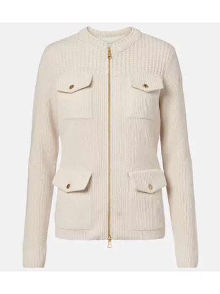 Cardigan Moncler de lână bej