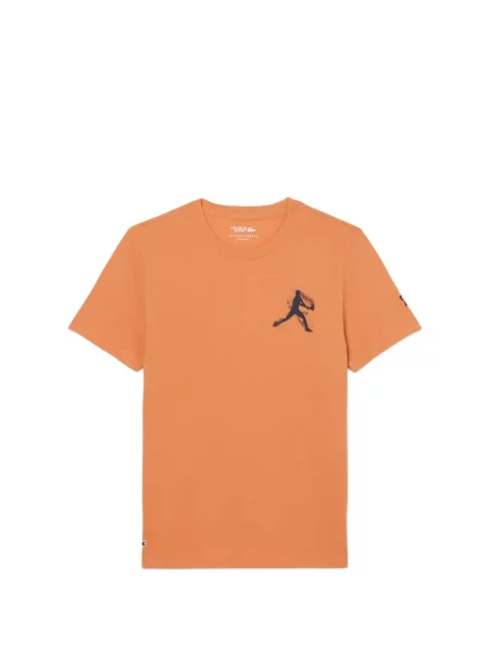 Tricou Lacoste cu imagine portocaliu