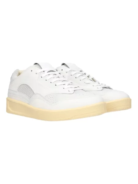 Sneakersy Jil Sander skórzane białe
