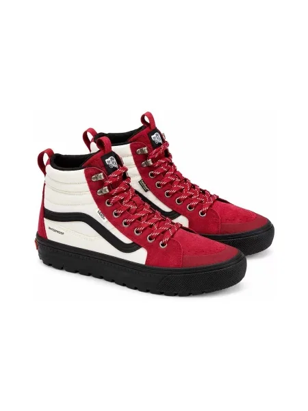 Členkové topánky Vans červená