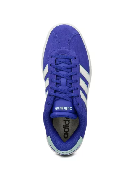Lung papuci Adidas cu mâneci lungi cu dungi albastru