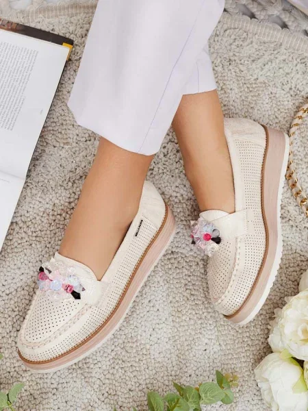 Mocasini Resti cu strasuri