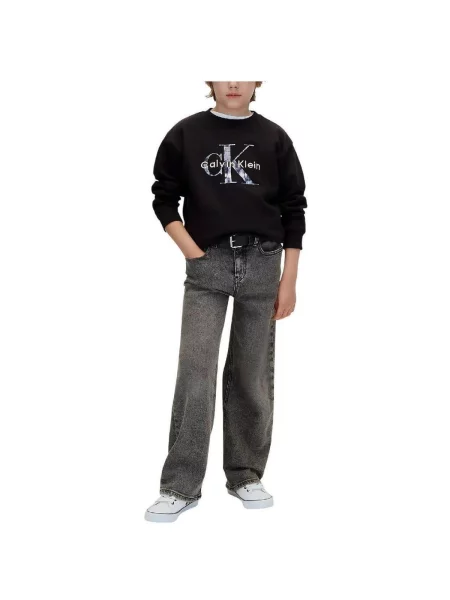 Mikina Calvin Klein Jeans čierna