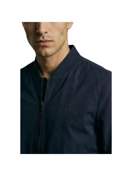 Strečový zbaliteľná bomber bunda Guess modrá