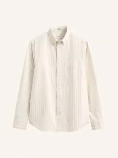 Gant Oxfordská Košile Slim Fit krémová tmavě oranžová šedá