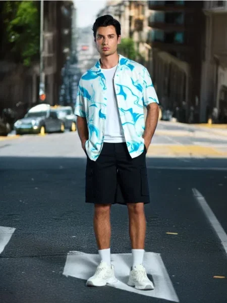 Sinsay Kraťasy cargo černá