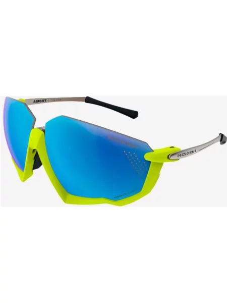 Okulary Scicon Aerojet Titanium z soczewką multiespejrzaną niebieską żółte