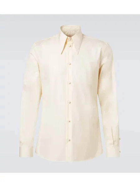 Риза Valentino поплин бяло