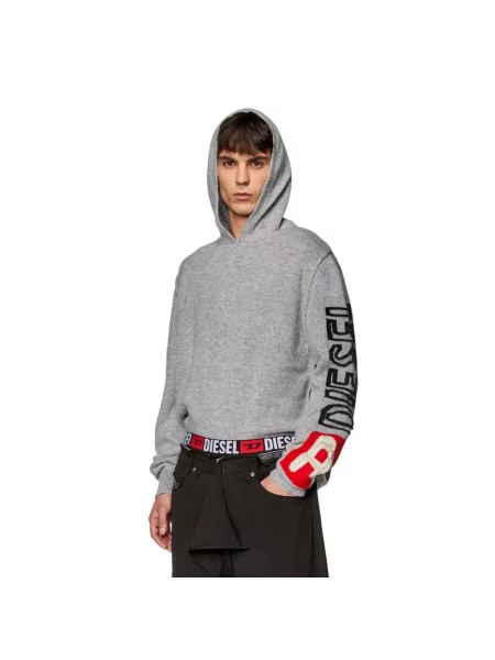 Lniana bluza Diesel szara