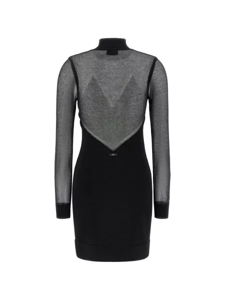 Rochie maxi Elisabetta Franchi lungă de costum negru
