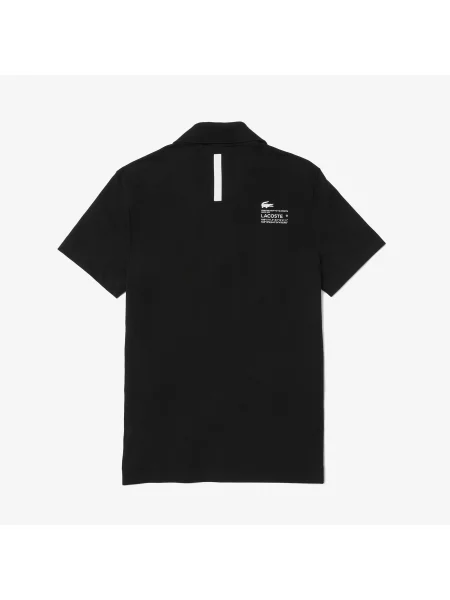 Lacoste Koszulka Polo O Regularnym Kroju Markowa Piqué czarna