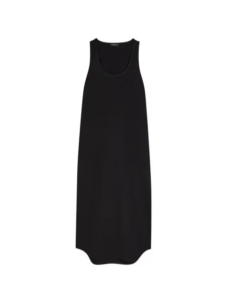 Rochie midi Wardrobe.nyc fără mâneci de costum negru