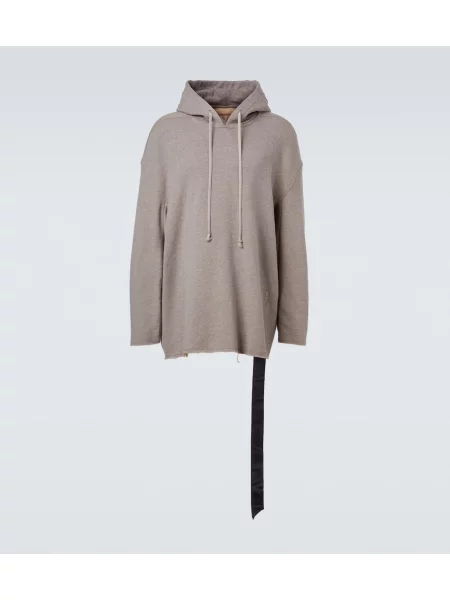 Mikina s kapucí Rick Owens šedá