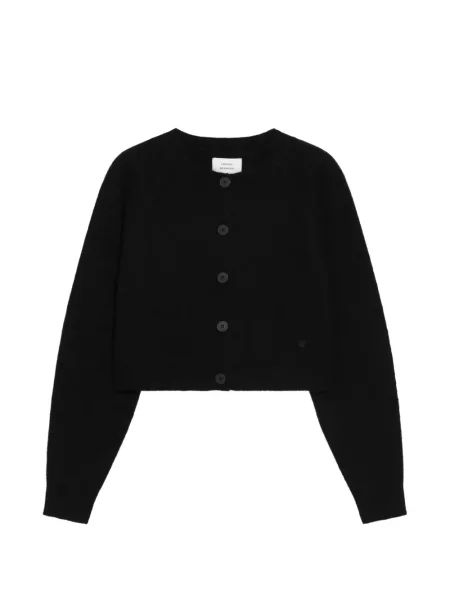 Decupat cardigan Loulou De Saison din cașmir negru