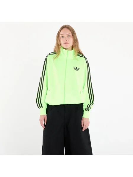 Lniana bluza Adidas Originals zielona