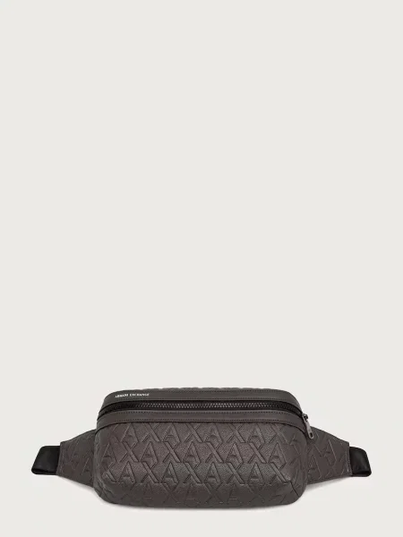 Geantă Armani Exchange din piele maro