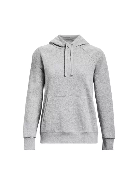 Fleecová mikina s kapucí Under Armour šedá