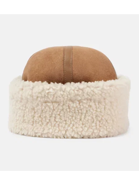 Căciulă Toteme din piele de căprioară maro
